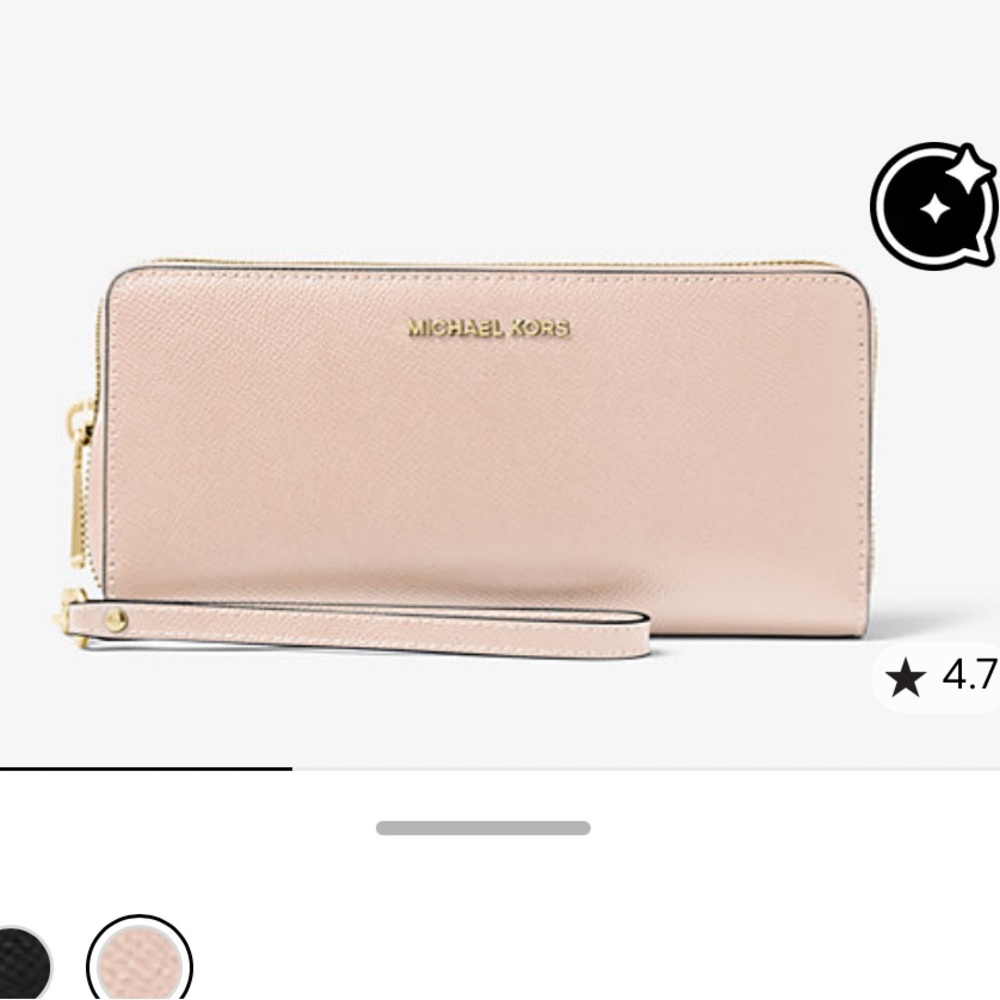 MICHAEL KORS
Leather Continental Wristlet
